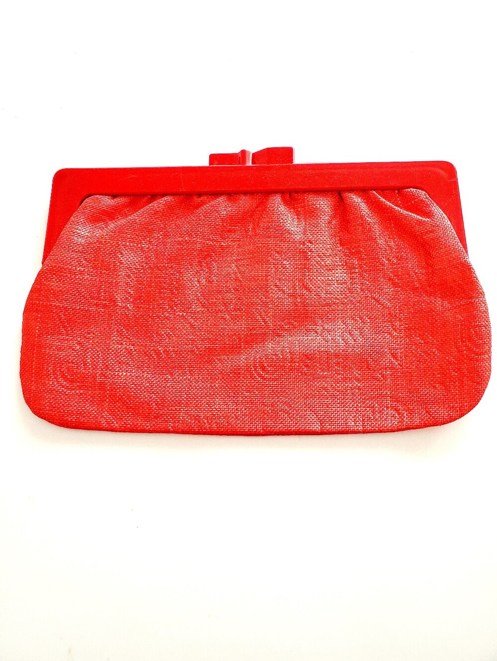 Red Women's Evening Clutch - Elegant Red Frame Clutch